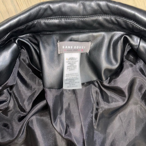 Sans Souci Boxy PU Blazer Women’s size L Large NWOT - Picture 9 of 9